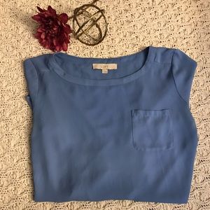 Light Blue Ann Taylor Loft blouse